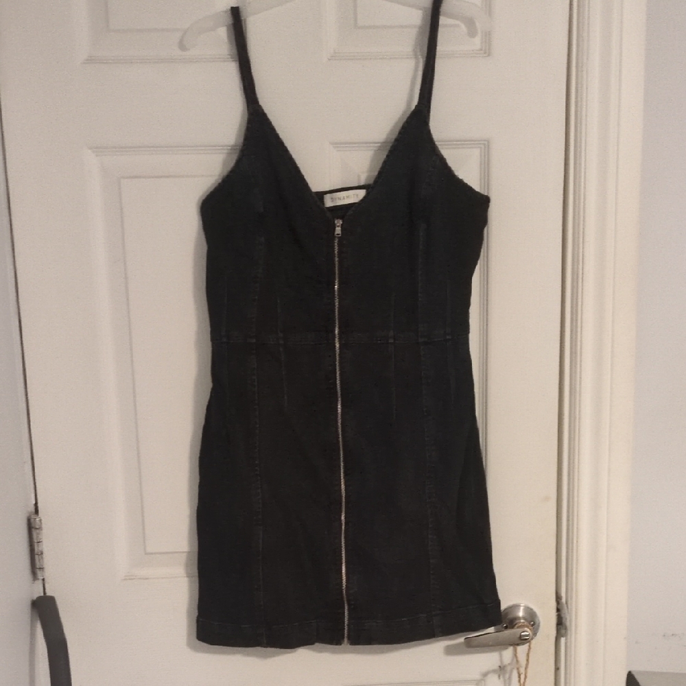 Dynamite Black Mini Dress with Zipper